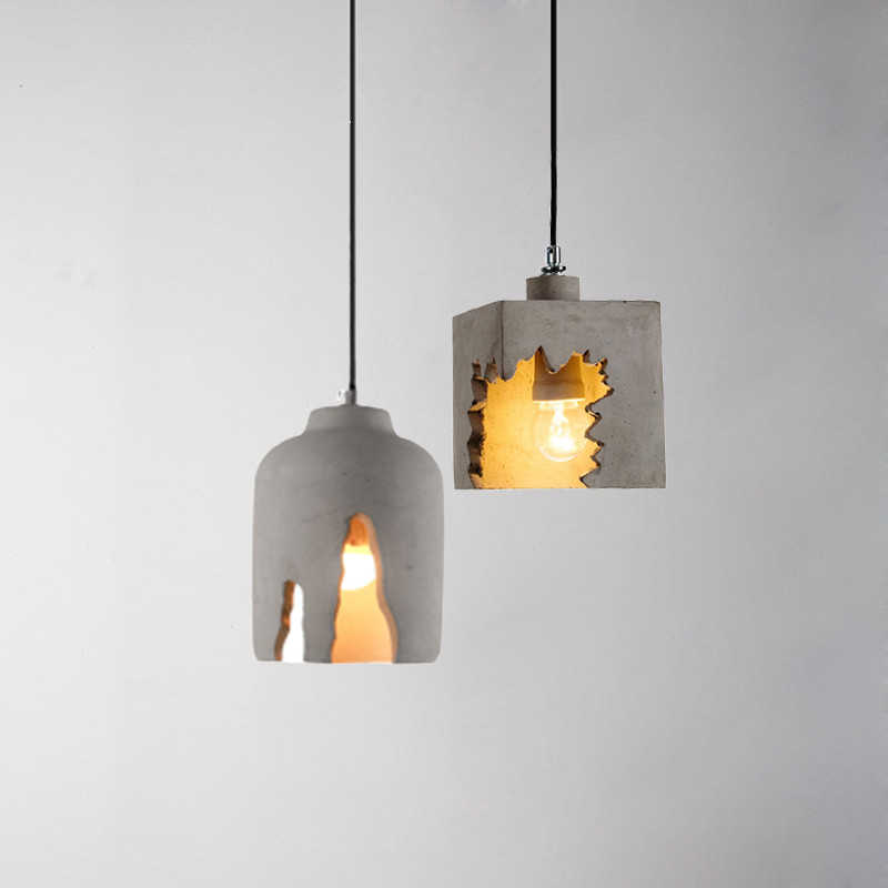 Modern Bedroom  Concrete Pendant Lamp