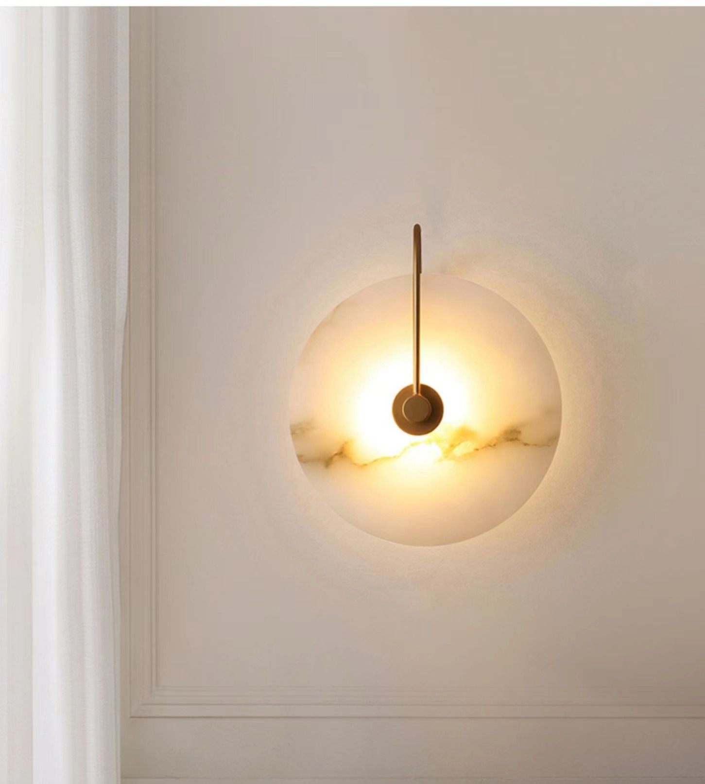 Modern Bedroom Alabaster LED Wall Lamp Marble  Wall Lamps