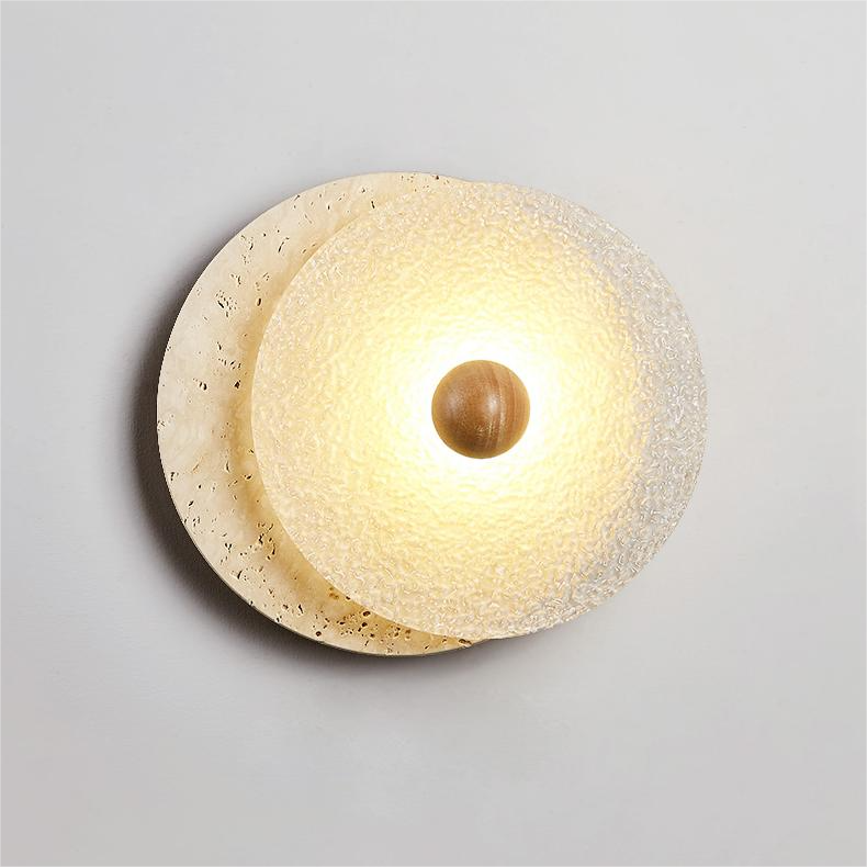 Modern Bedroom Travertine Wall Lamp