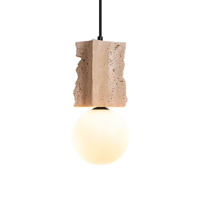 Modern Bedroom Travertine Pendant Lamp