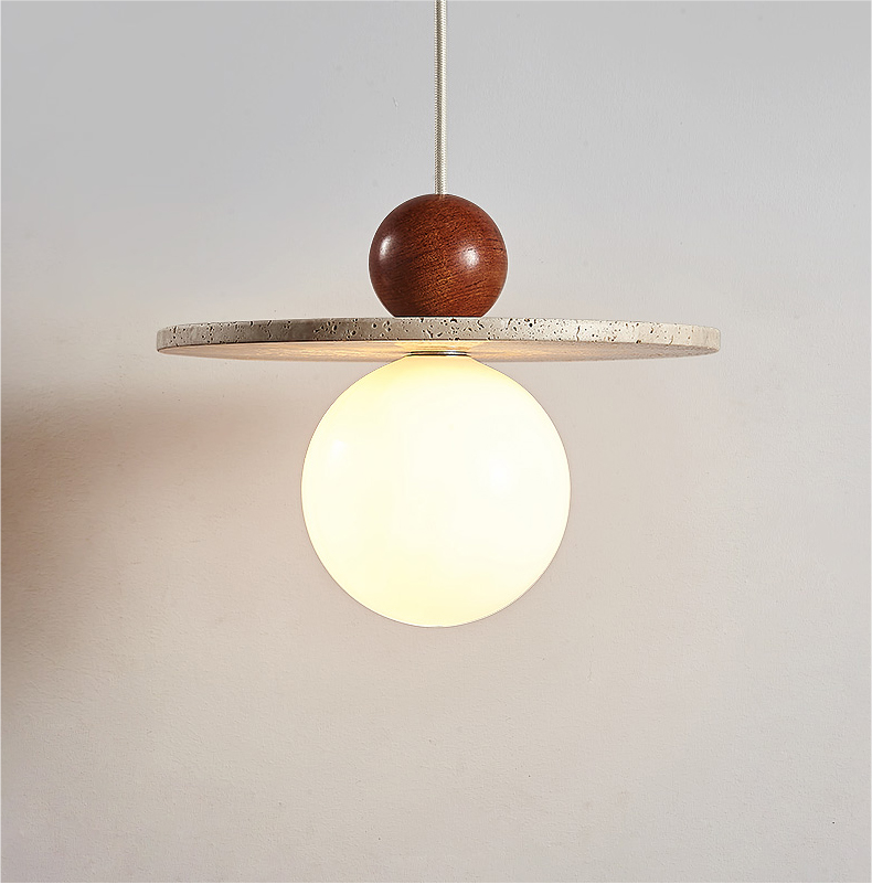 Modern Bedroom Travertine Pendant Lamp